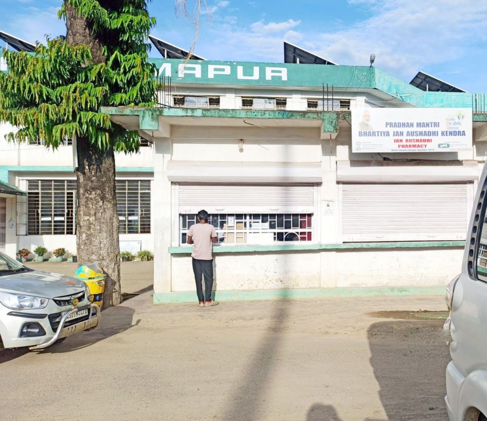 The PMBJP’s Jan Aushadhi pharmacy in the premises of the District Hospital, Dimapur as seen on July 1.